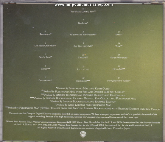 Fleetwood Mac - Greatest Hits