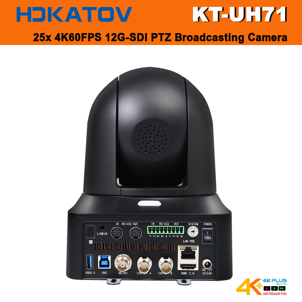 HDKATOV KT-UH71KTN 25x 4K60FPS 12G-SDI PTZ Broadcasting Camera