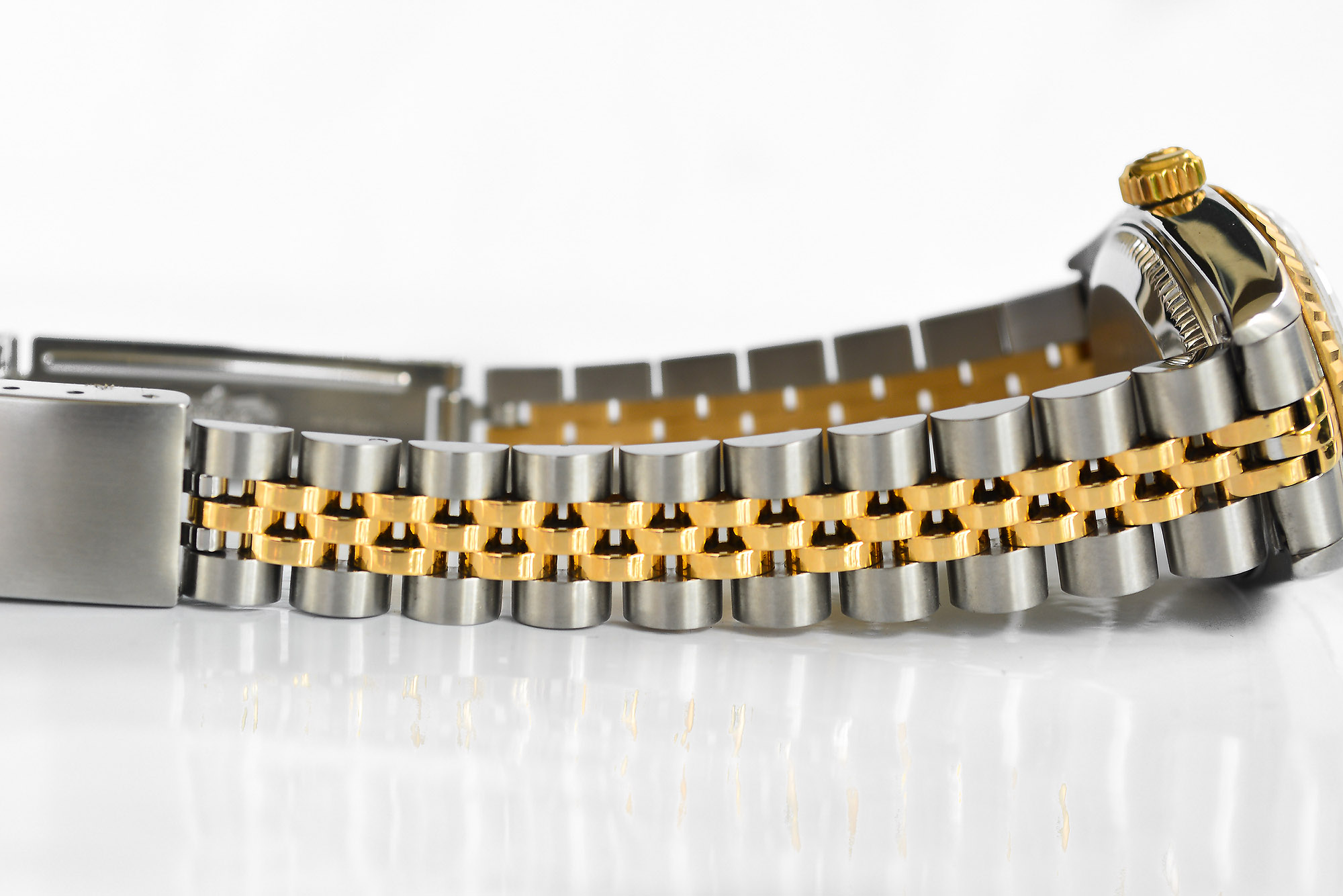 Rolex Date-just Ladysize 2tone Series 6 เบ้าเล็ก เลขโรมัน