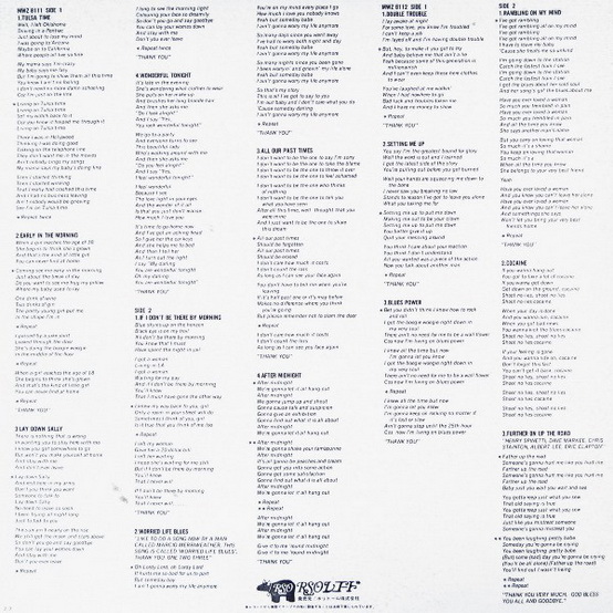 Eric Clapton And His Band - Just One Night