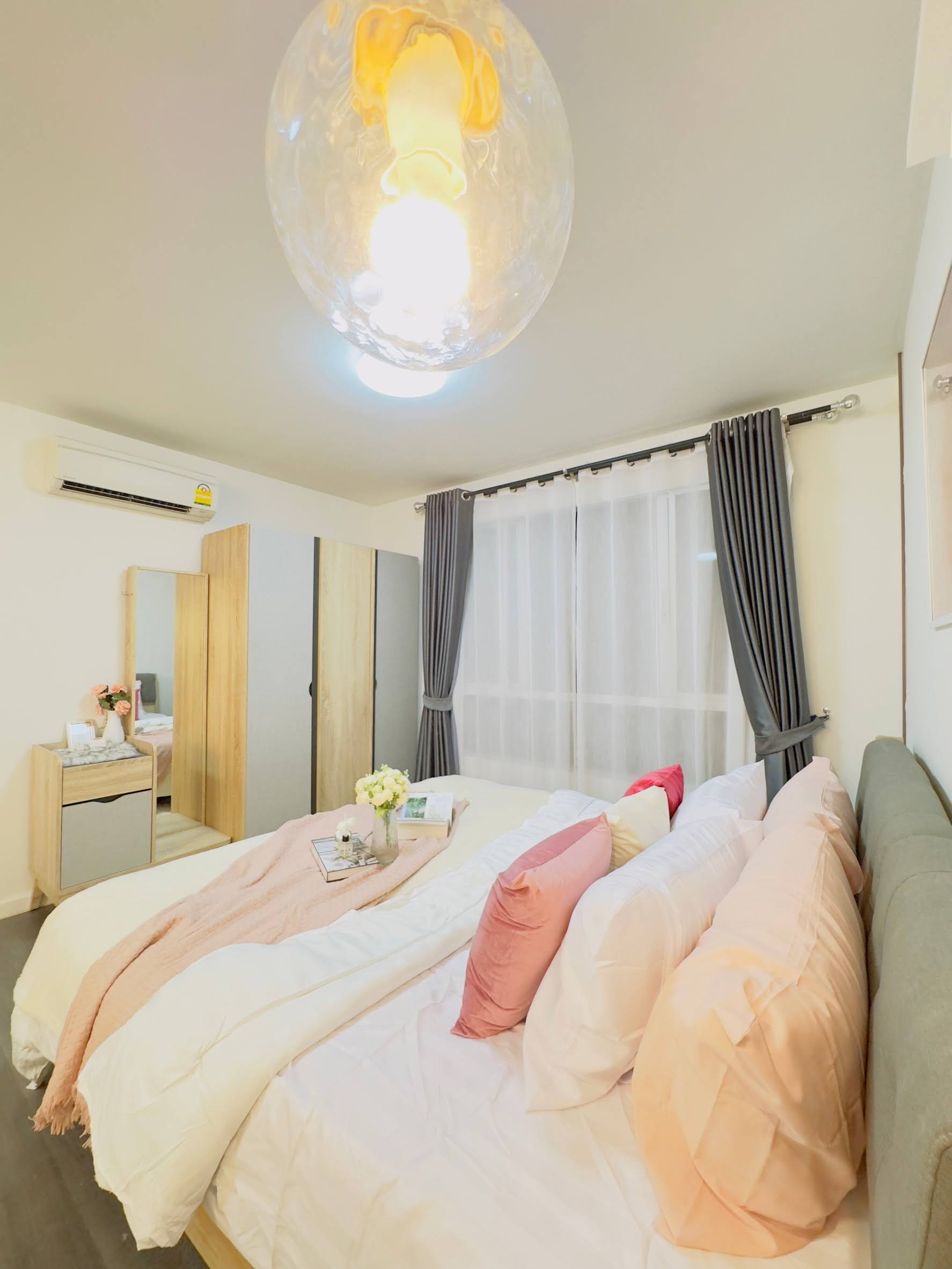 ให้เช่า Dcondo Abac Bangna ห้องสตูดิโอ 1 ห้องน้ำ ขนาด 30 ตรม แต่งสวยตรงปก พร้อมเข้าอยู่ สัญญา 1 ปีขึ้นไป