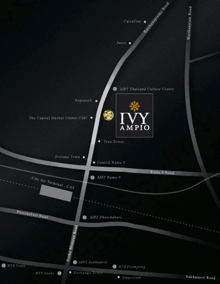 ขายคอนโดไอวี่ แอมพิโอ 1 ห้องนอน 1 ห้องน้ำ ขนาด 44.10 ตร.ม. ชั้น 21 และครัวบิ้วอิน