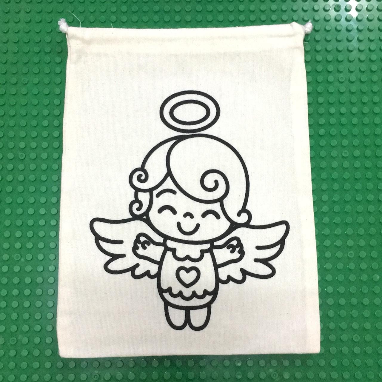 ถุงผ้าระบายสี นางฟ้า 1 - Eco Bag Angel 1