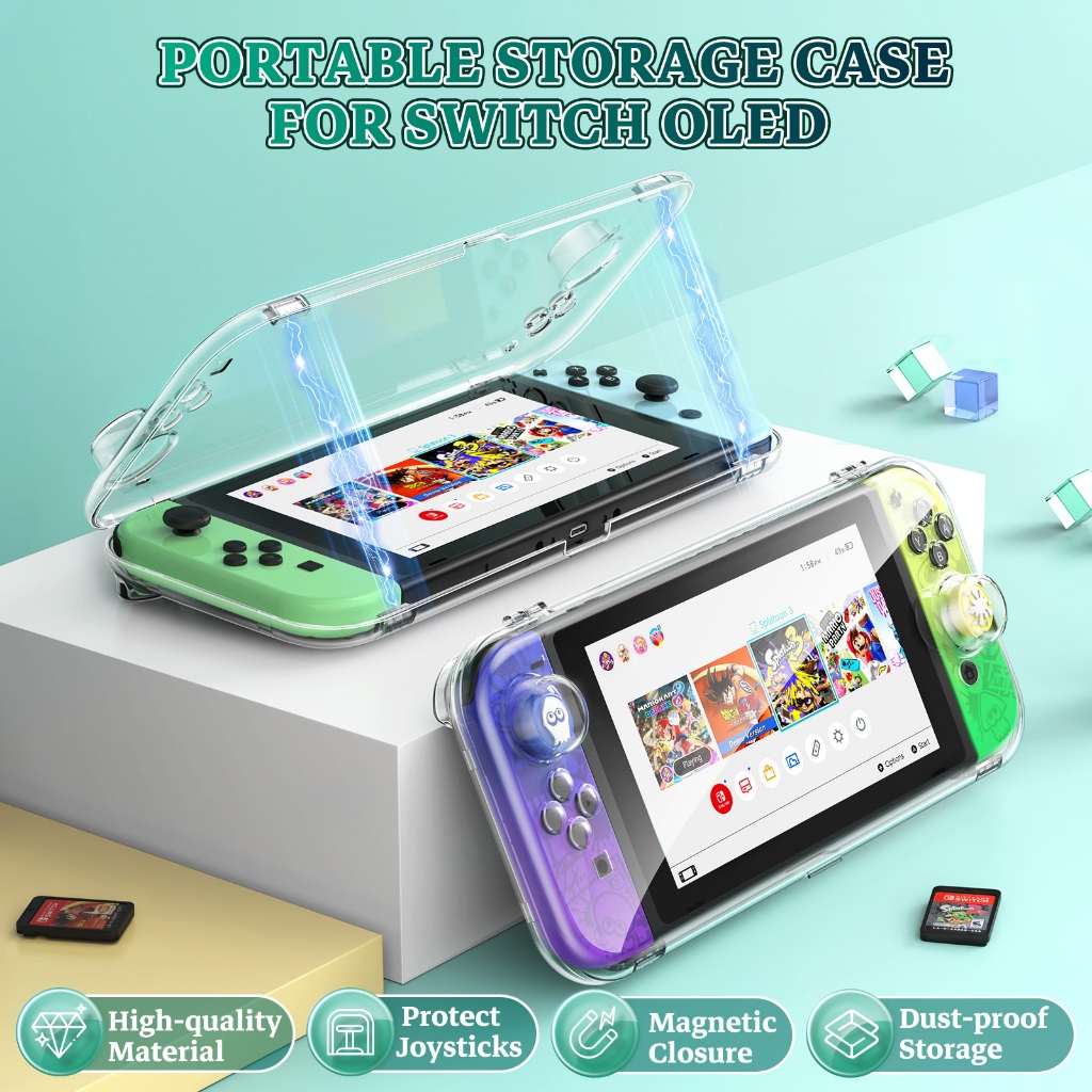 IINE เคสใสเก็บเครื่องเกม Nintendo Switch OLED L964
