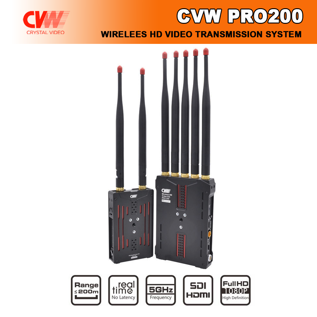 CVW PRO200 WIRELEES HD VIDEO TRANSMISSION SYSTEM ส่งระยะ 200 เมตร
