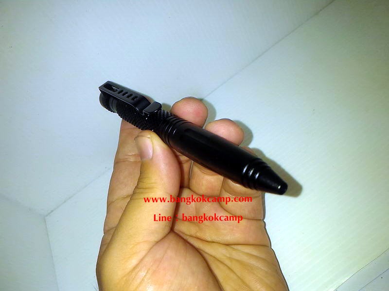 ปากกาต่อสู้ ปากกาแทคนิคอล Tactical Pen ปลายกระแทกกระจกได้ ระบบหมุนเปิด-ปิดหัวปากกา