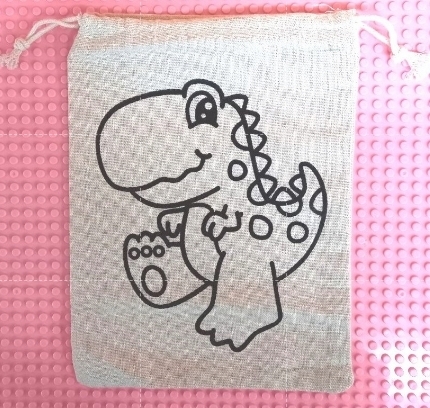 ถุงผ้าระบายสี ไดโน2 28- Eco Bag Dino2 28