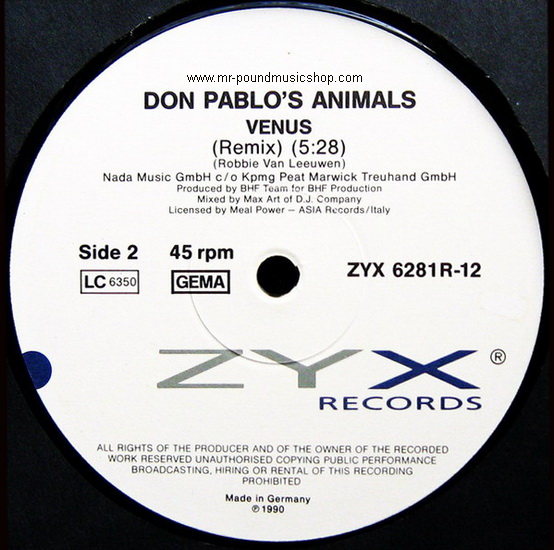 Don Pablo's Animals - Venus (The Remixes)