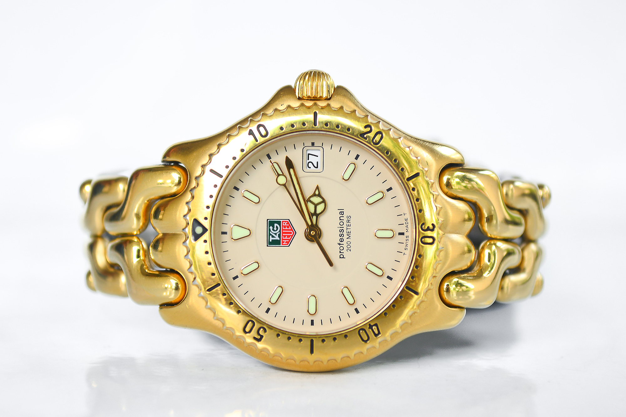 Tag Heuer Boysize หน้า 2 ชั้น ก้างปลา เรือนทอง (Sold)