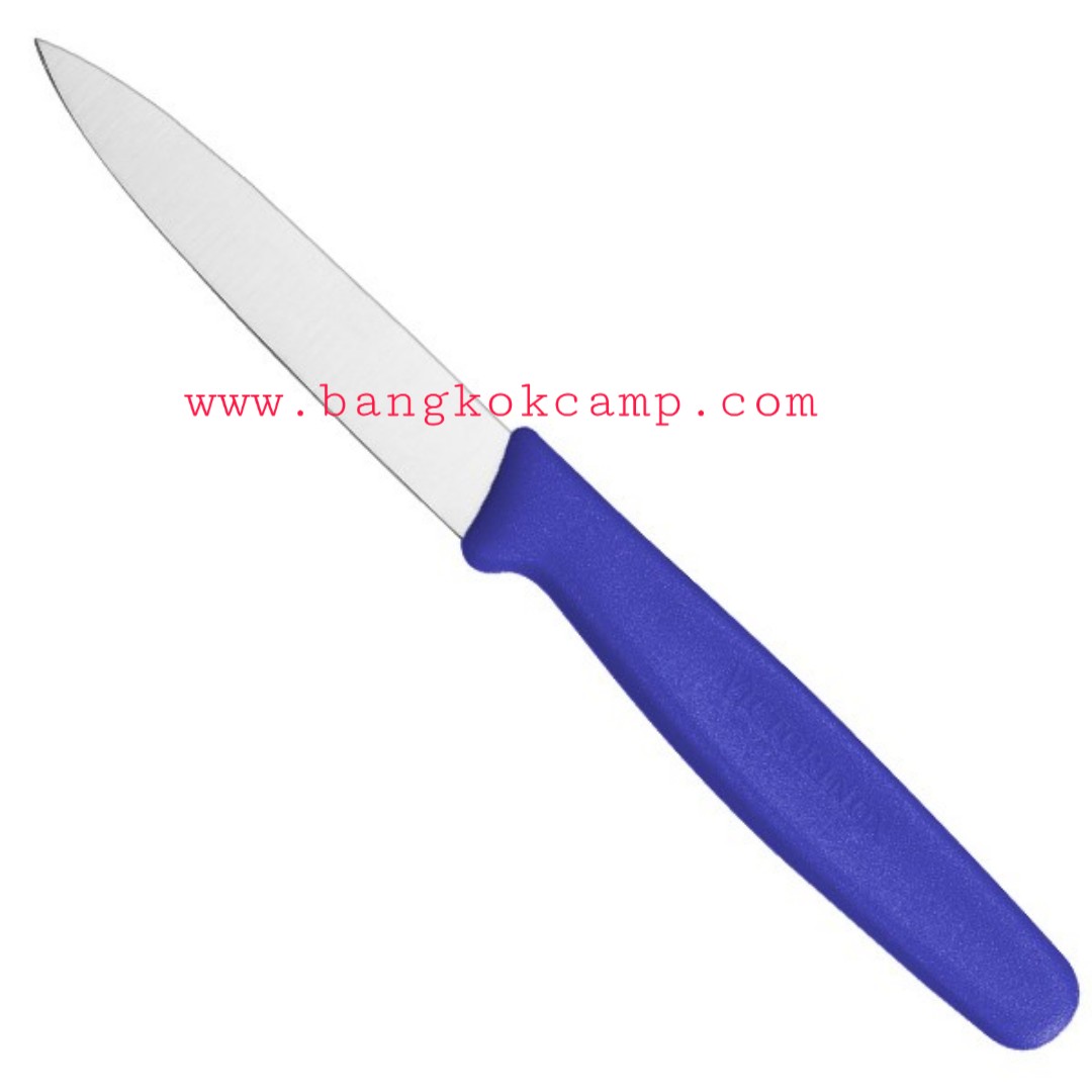 มีดครัว Victorinox Paring Knife 8cm.ใบเรียบ ด้ามสีน้ำเงิน (5.0602)