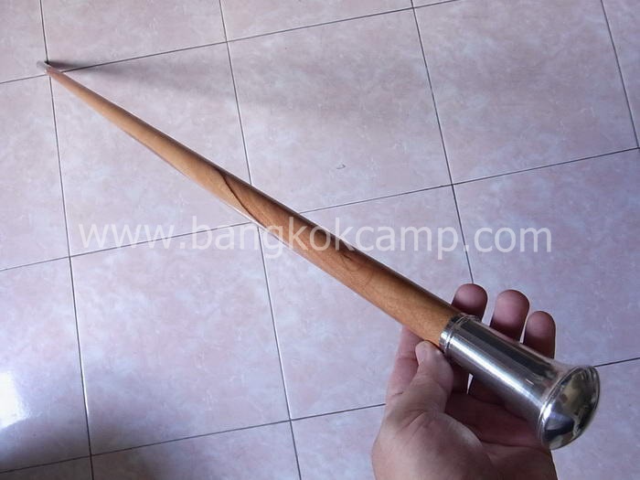 ไม้มงคลหายาก... ไม้ตะพด(มะยมป่า หรือ ตะค้ำ) หัวป้าน+ท้ายไททาเนียม ยาว99ซม