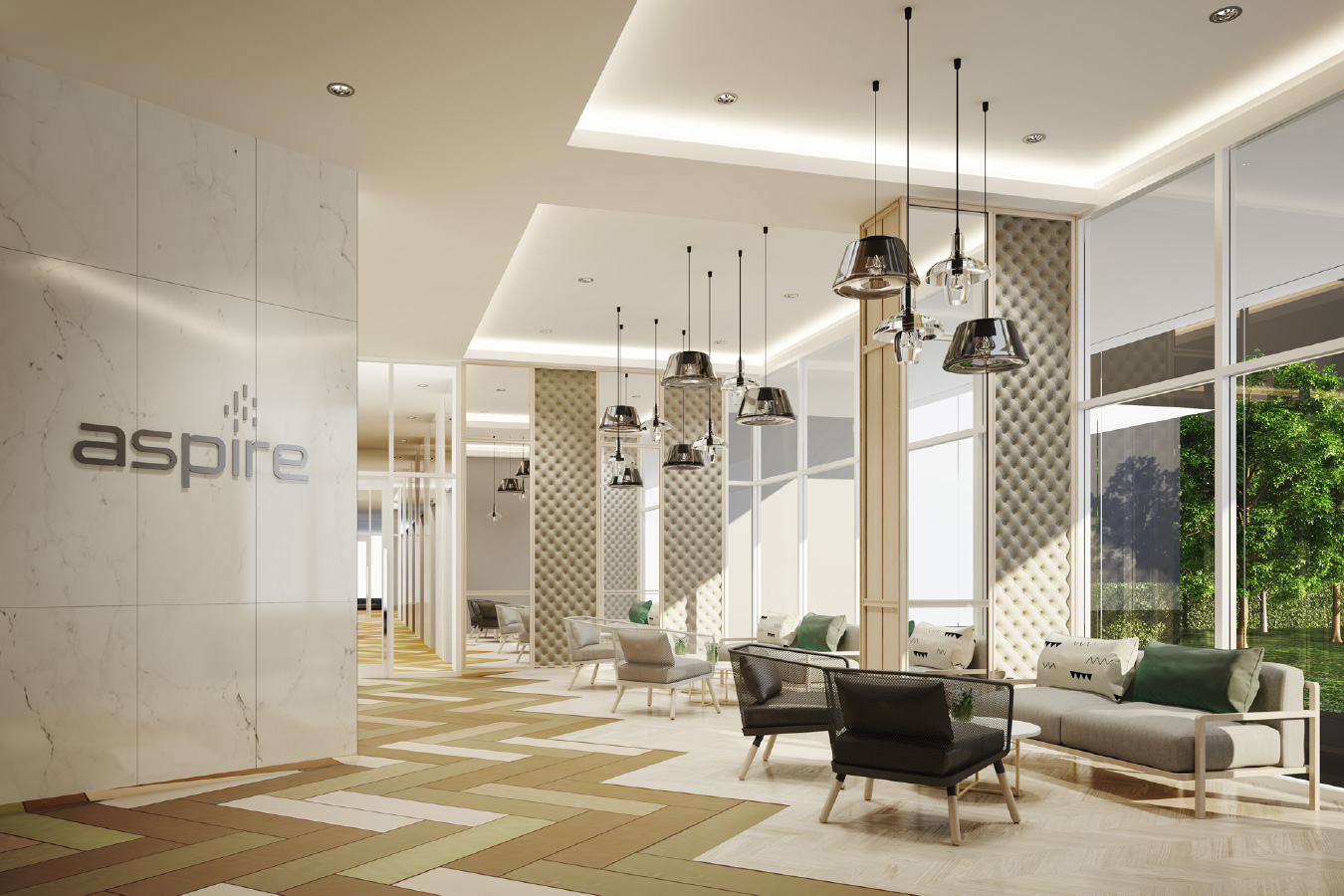 ขายคอนโด Aspire Erawan (แอสปาย เอราวัณ) 2 ห้องนอน 2 ห้องน้ำ 47 ตรม. เป็นห้องมุม