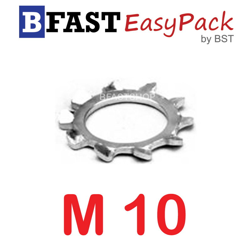 แหวนจักรนอกสแตนเลส SUS M10 (10 ตัว/ถุง)