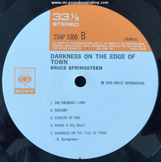 Bruce Springsteen - Darkness On The Edge Of Town