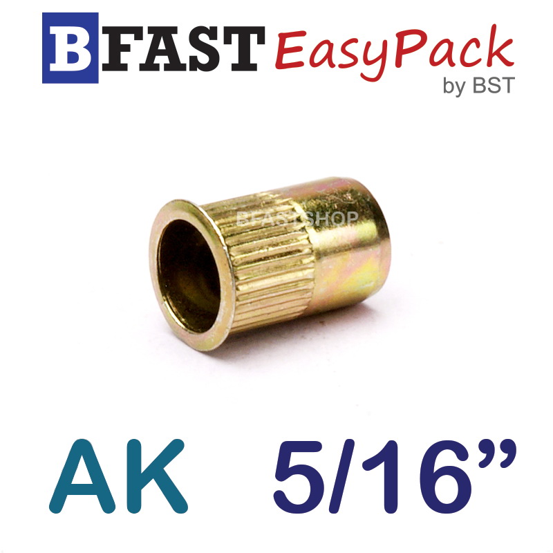 รีเวทนัท หัวเตเปอร์คอลาย AK 5/16" (3 ตัว/ถุง)