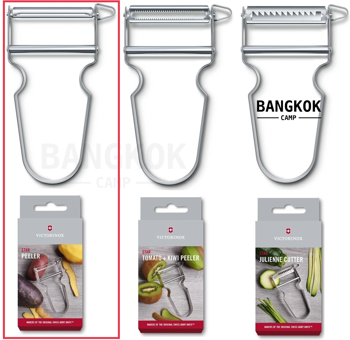 VICTORINOX PEELER "STAR" ที่ปอกเปลือก..สแตนเลส..Made in Switzerland (6.0912)