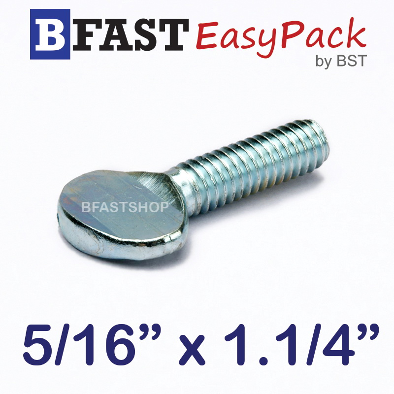 สกรูหางปลาแบน 5/16" x 1.1/4" (4 ตัว/ถุง)