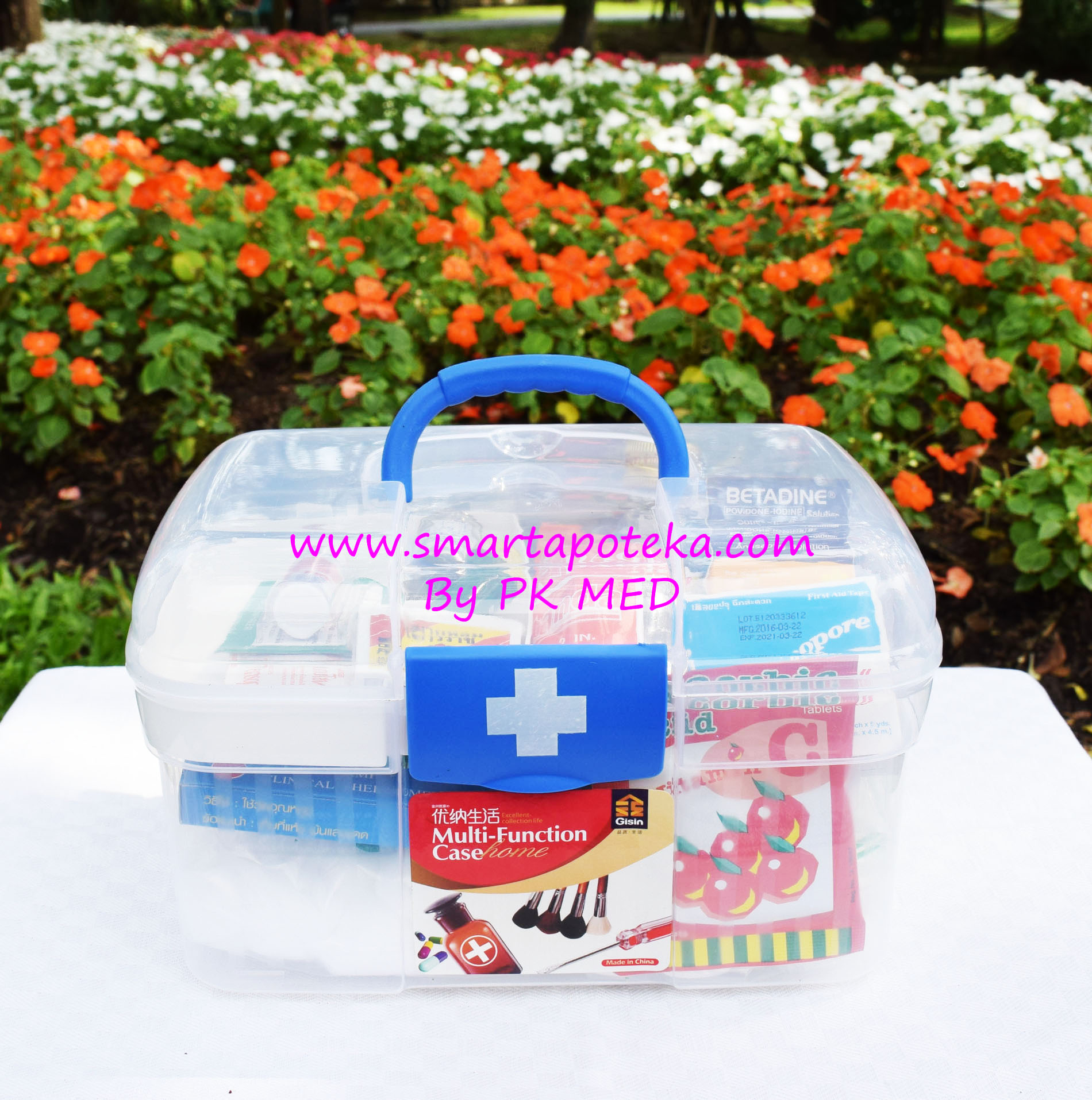 ชุดยาสามัญประจำบ้าน รุ่น PKA-828 (สีน้ำเงิน)