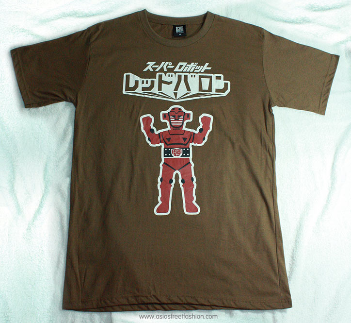 T-Shirt เสื้อยืดกันดั้ม ซุปเปอร์ โรบอท เรดบารอน Super Robot Red Baron สุดเท่ห์ สีน้ำตาล จากร้าน GUNZU !!โปรโมชั่น