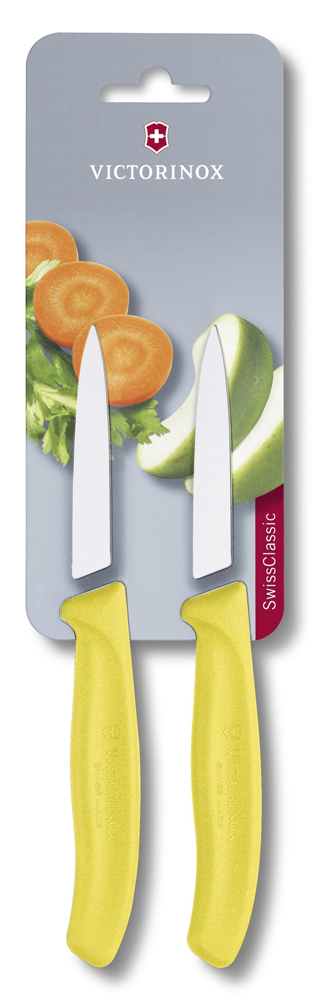 VICTORINOX PARING KNIFE SET สีเหลือง แพ็คคู่ (2เล่ม) (6.7606.L118B)