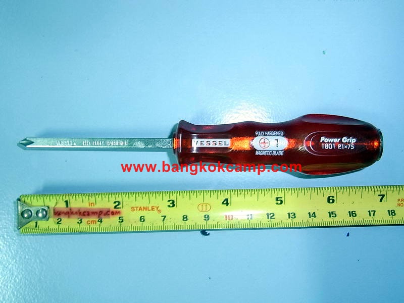 ไขควงตอกญีุ่ปุ่น VESSEL ปากแฉก ขนาด 3 นิ้ว Made in Japan ใหม่เก่าเก็บ
