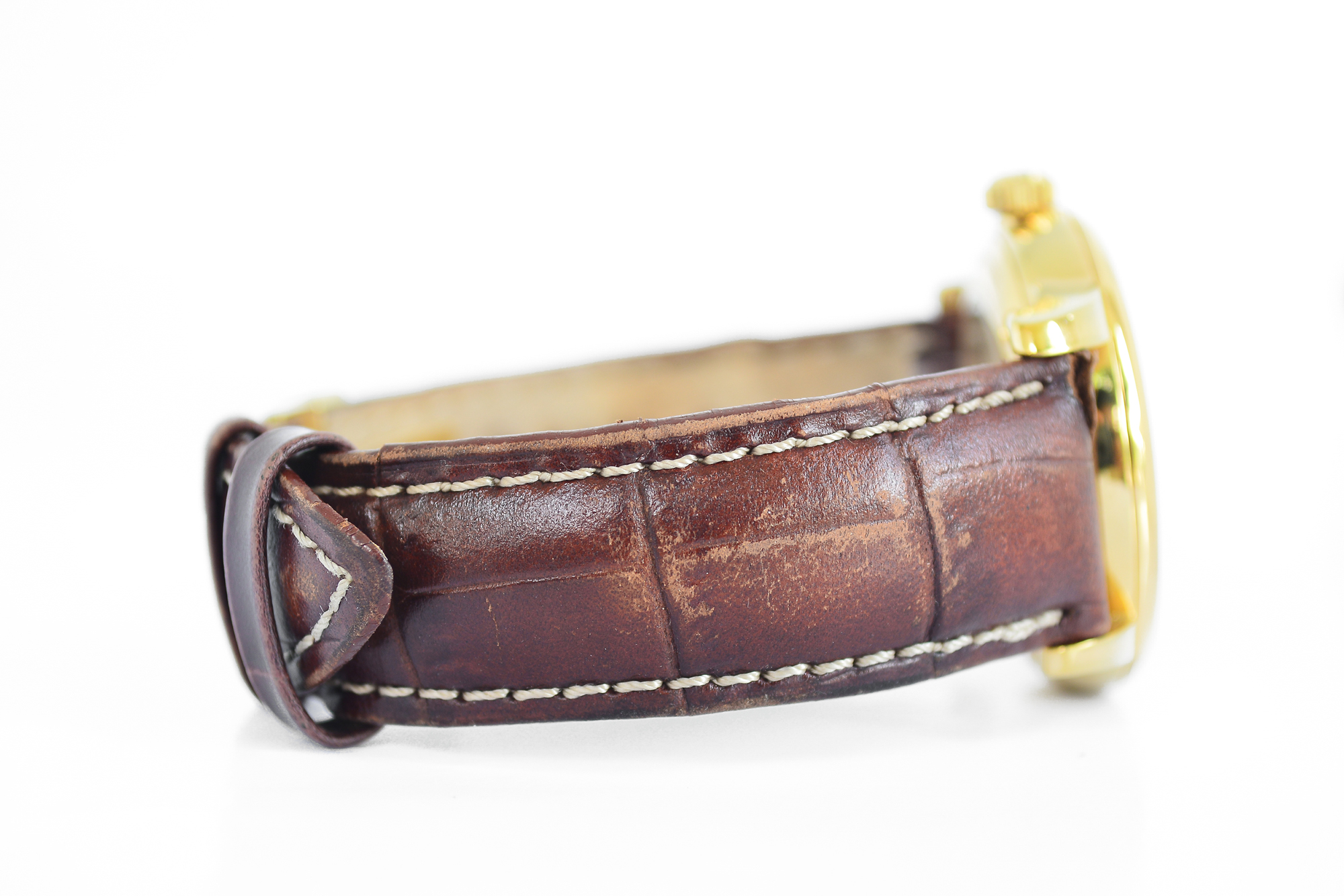 Mido Baroncelli Automatic หลักโรมัน เรือนทอง หน้าขาว สายหนัง