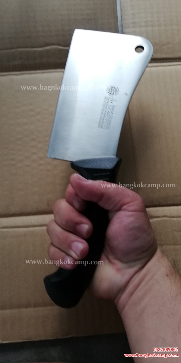 มีดสับ มีดปังตอ ใบวัสดุุ INOX น้ำหนักกำลังดี (ใบ6.25นิ้ว)