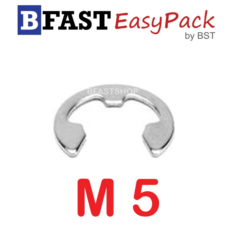 แหวนตัวอีสแตนเลส SUS M5 (10 ตัว/ถุง)