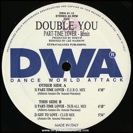 Double You - Part Time Lover (Remix)