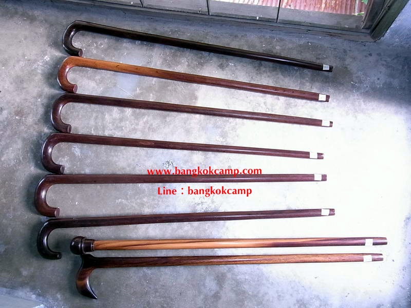 ไม้เท้า ไม้มะค่า (ชุด6)