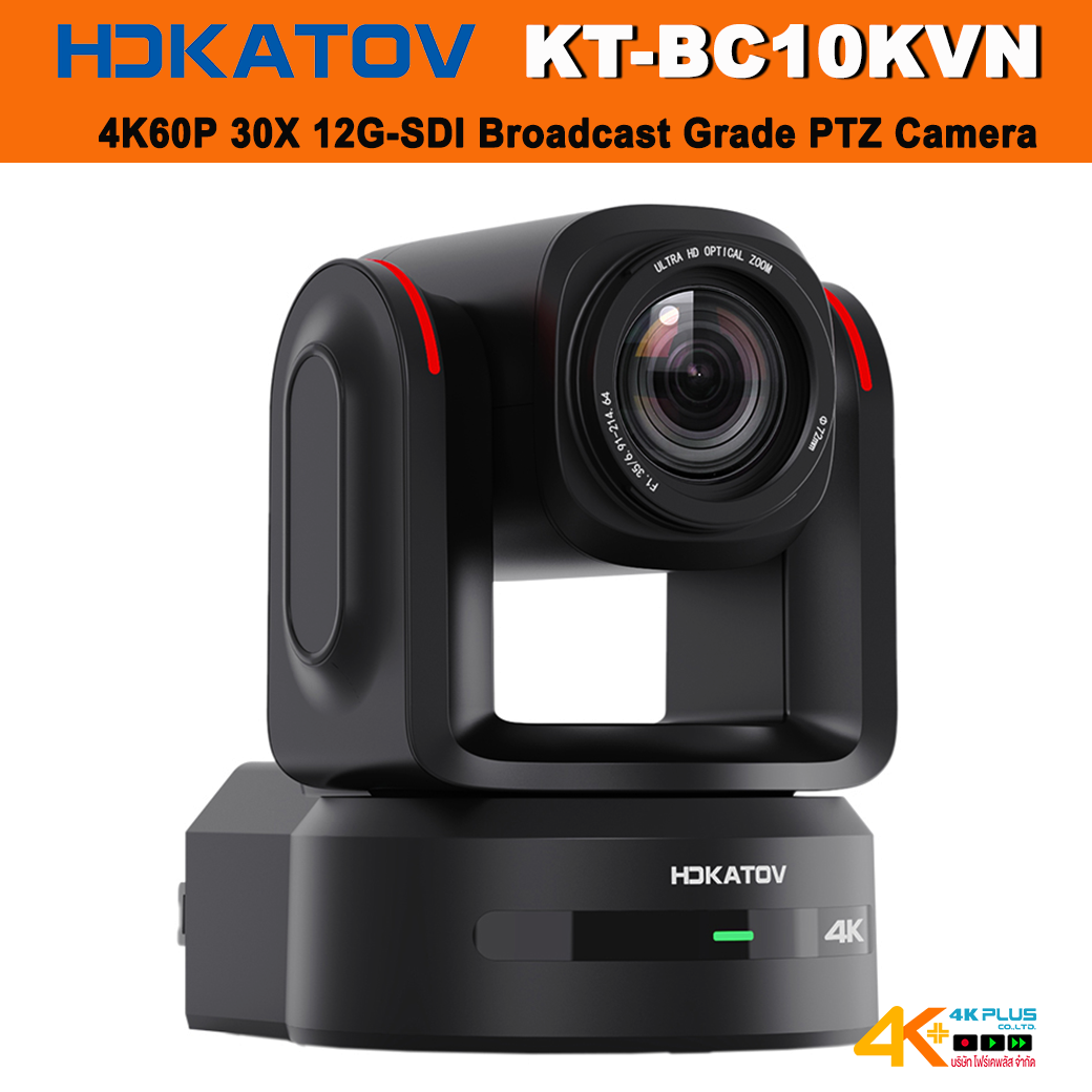 HDKATOV KT-BC10KVN 4K60P 30X 12G-SDI Broadcast Grade PTZ Camera