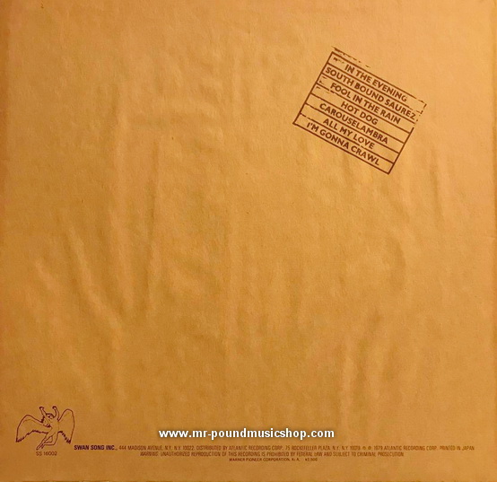 Led Zeppelin - In Through The Out Door