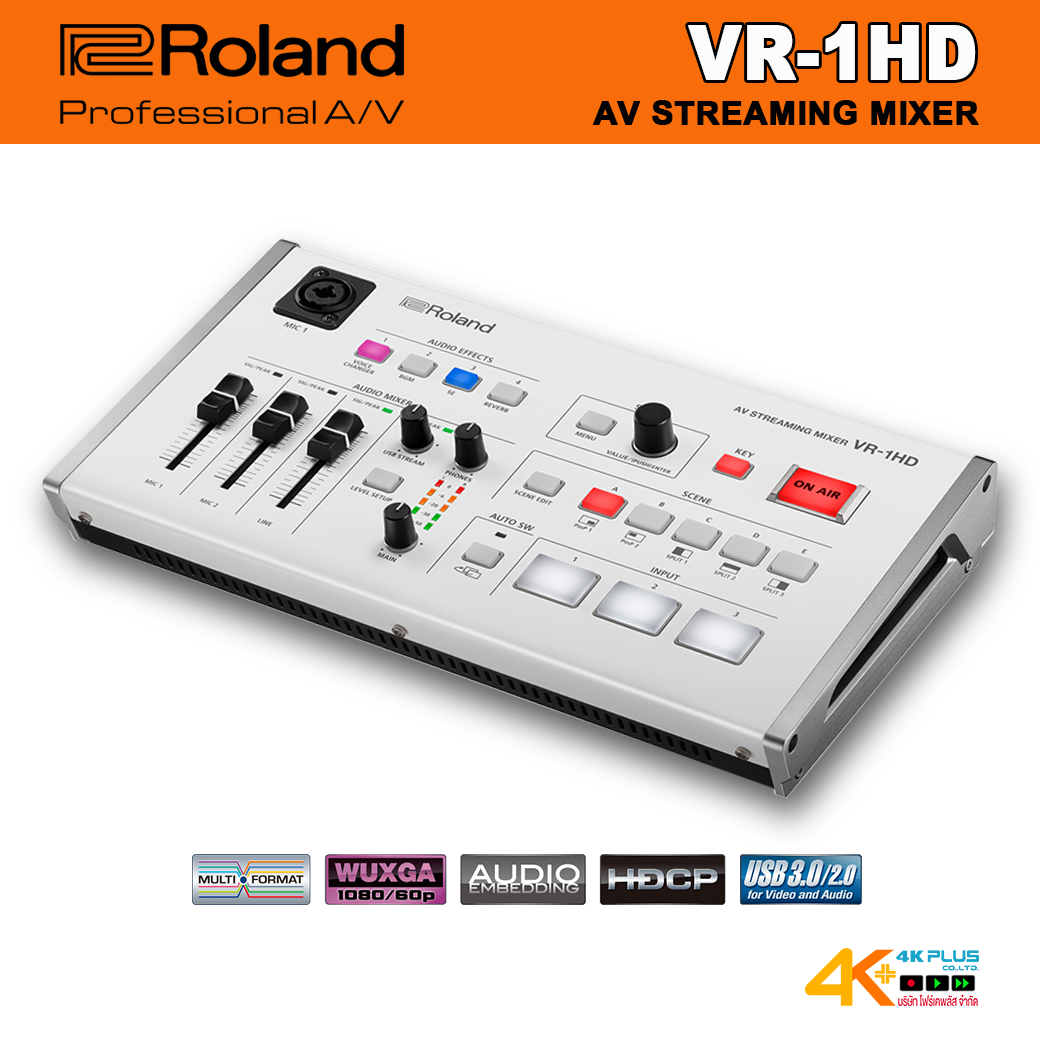 VR-1HD ROLAND AV STREAMING MIXER สวิทเซอร์ทำไลฟ์สด