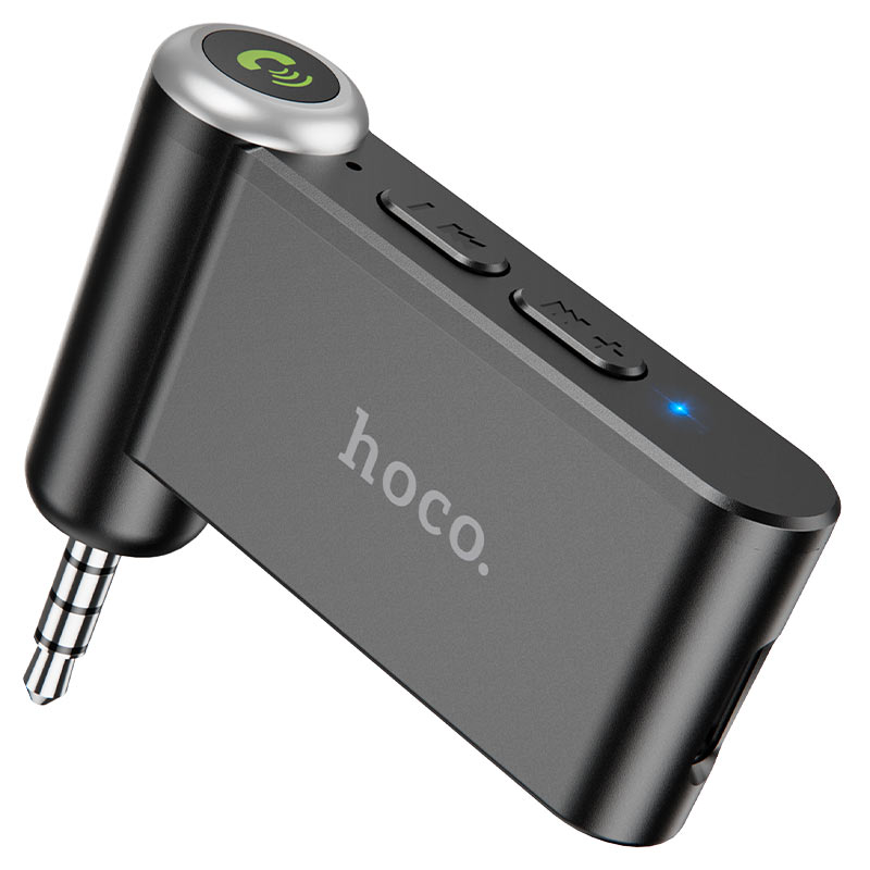 Hoco E58 IN-Car Aux Wireless Receiver - ตัวรับสัญญาณบลูทูธ บลูทูธติดรถยนต์ สำหรับรถที่ไม่มีระบบบลูทูธ