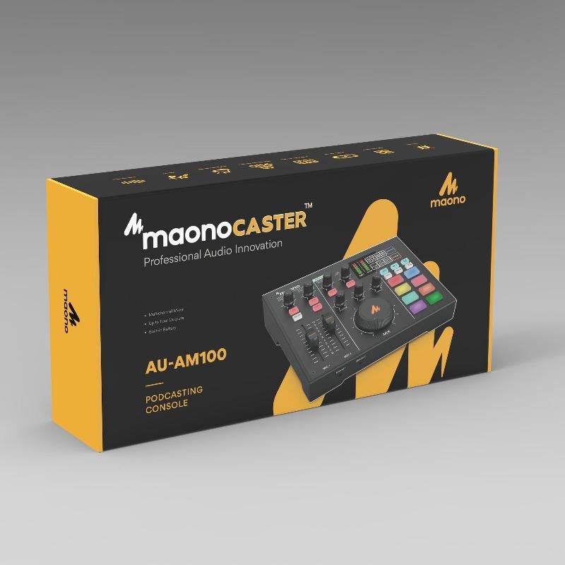 MAONO AU-AM100-K0 All-In-One Podcast Production Studio