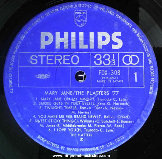 The Platters - Mary Jane / The Platters '77