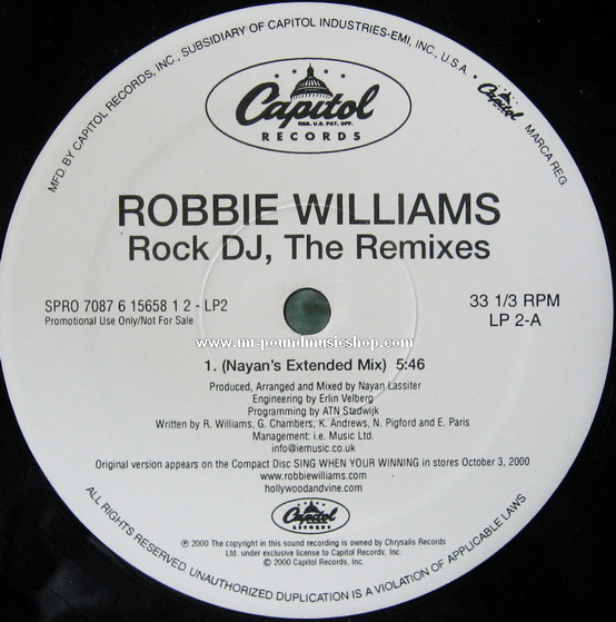 Robbie Williams - Rock DJ, The Remix