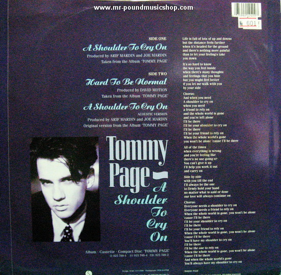 Tommy Page - A Shoulder To Cry On