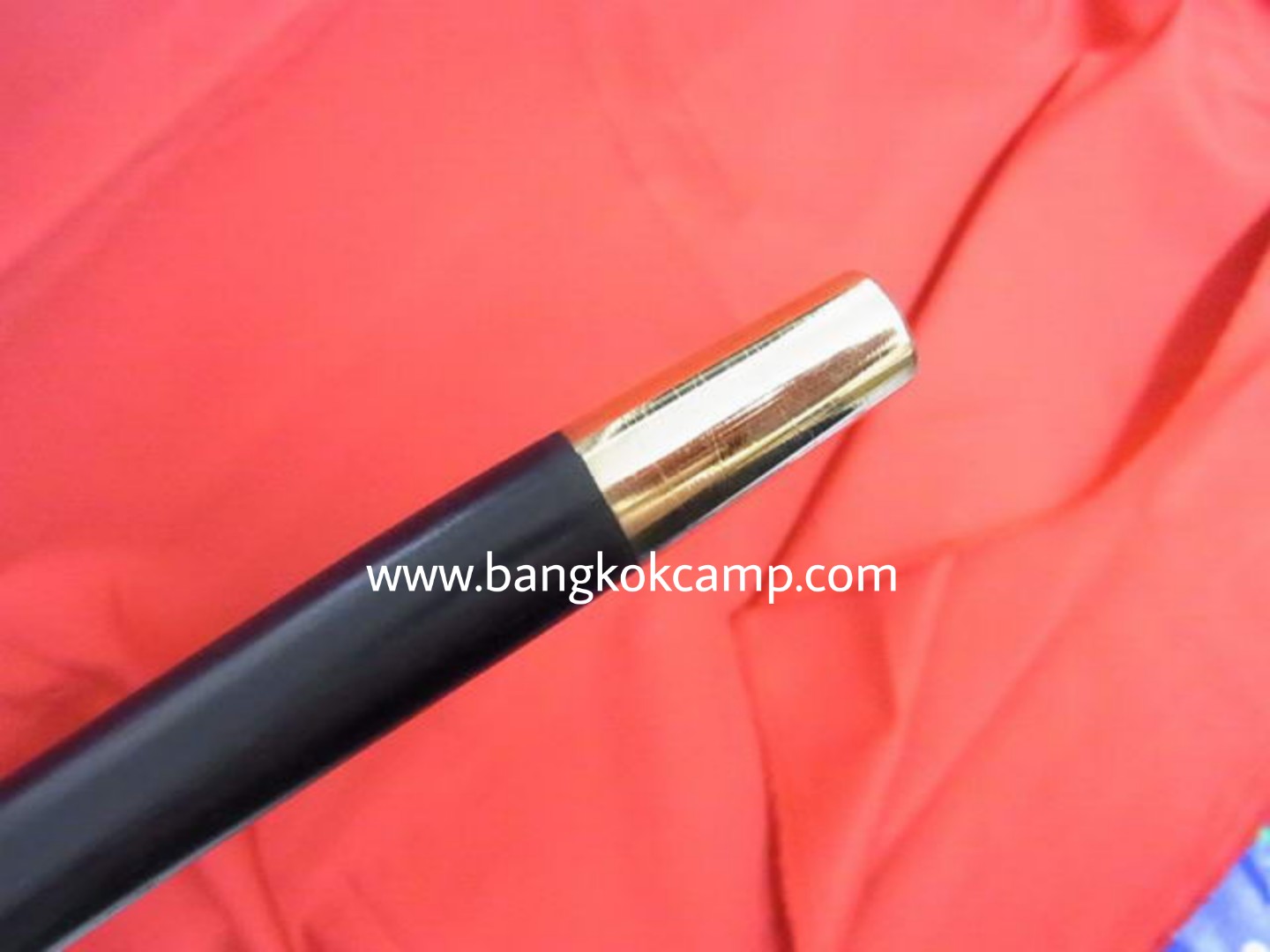 ไม้ตะพด (แบบที่ 9) ตะพดถือ หรือไม้ตะพดสั้น หรือไม้ครู หัวเหรียญ ร.5