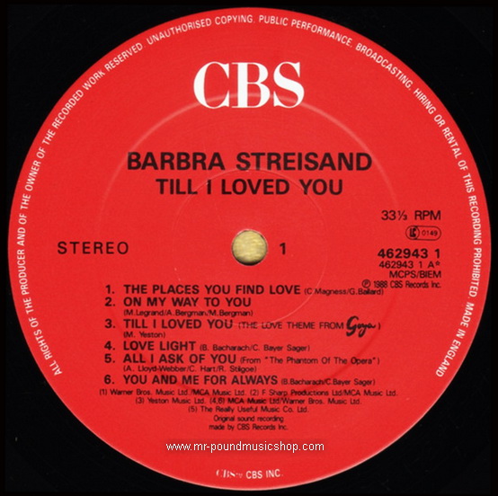 Barbra Streisand - Till I Loved You