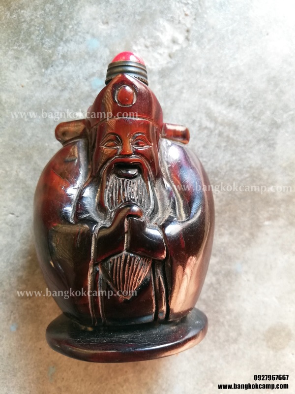 ขวดยานัตถ์ แกะจากเขาสัตว์ เทพเจ้าจีน (6)