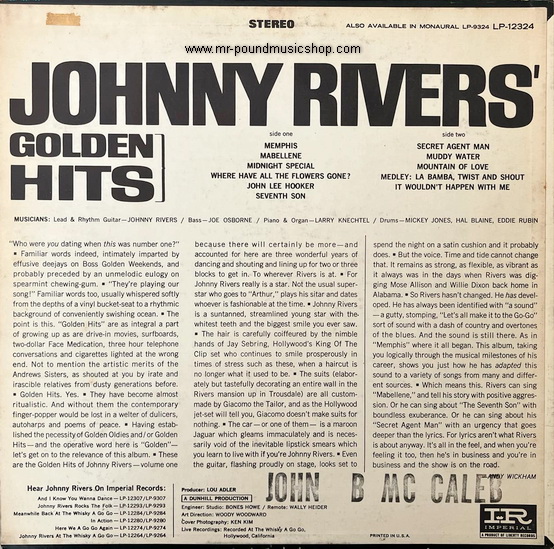 Johnny Rivers - Johnny Rivers' Golden Hits