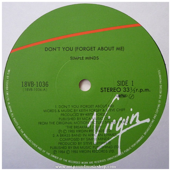 Simple Minds - Don't You (Forget About Me)