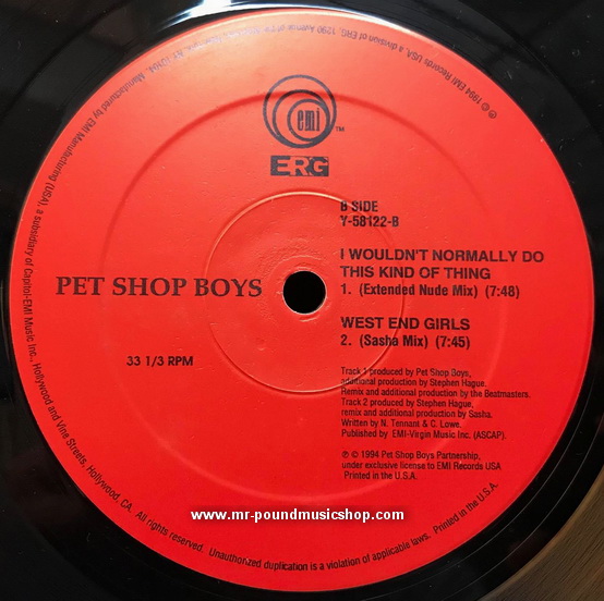Pet Shop Boys - I Wouldn't Normally Do This Kind Of Thing