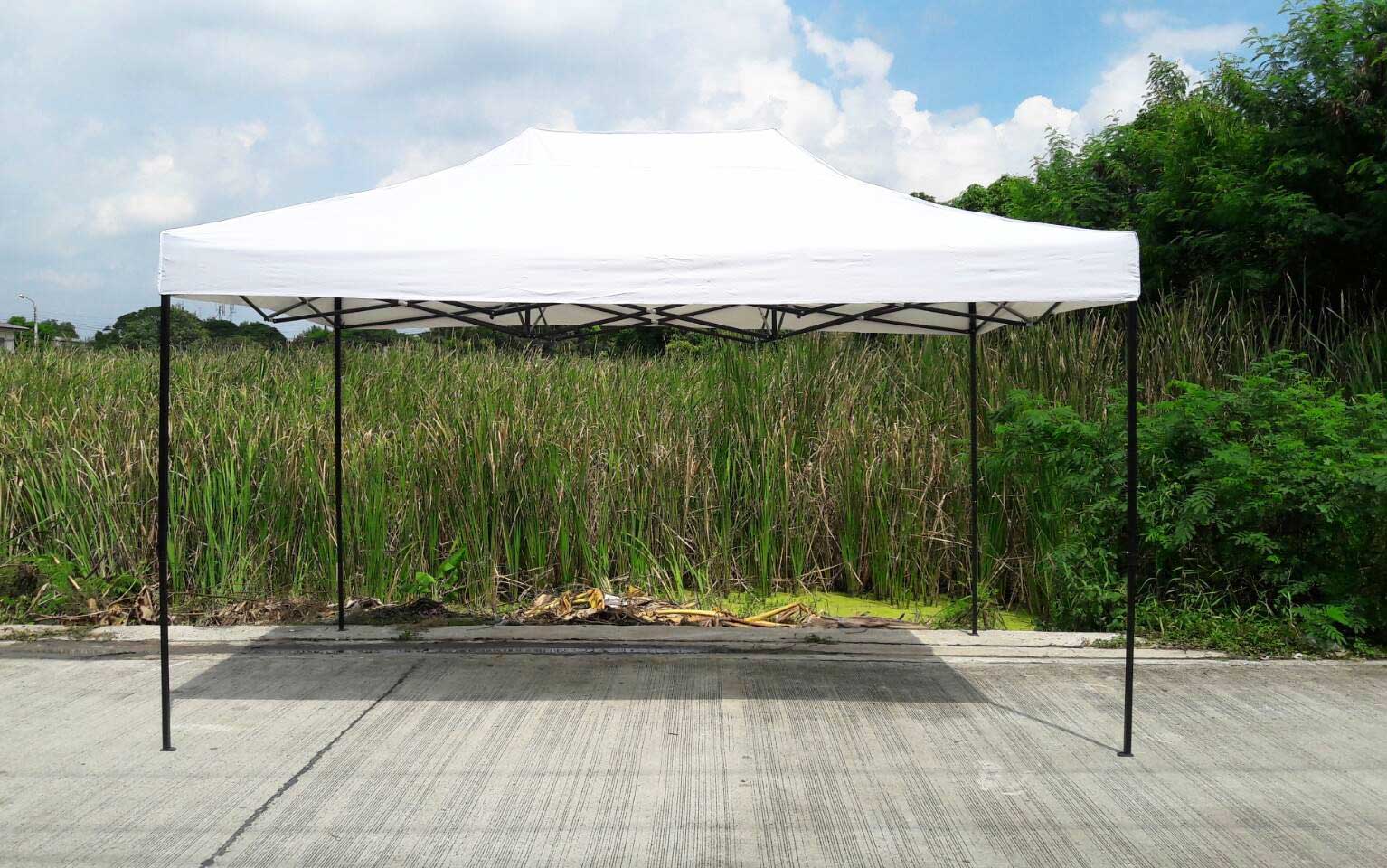 เต็นท์พับได้ สีขาว ขนาด 3m x 4.5m