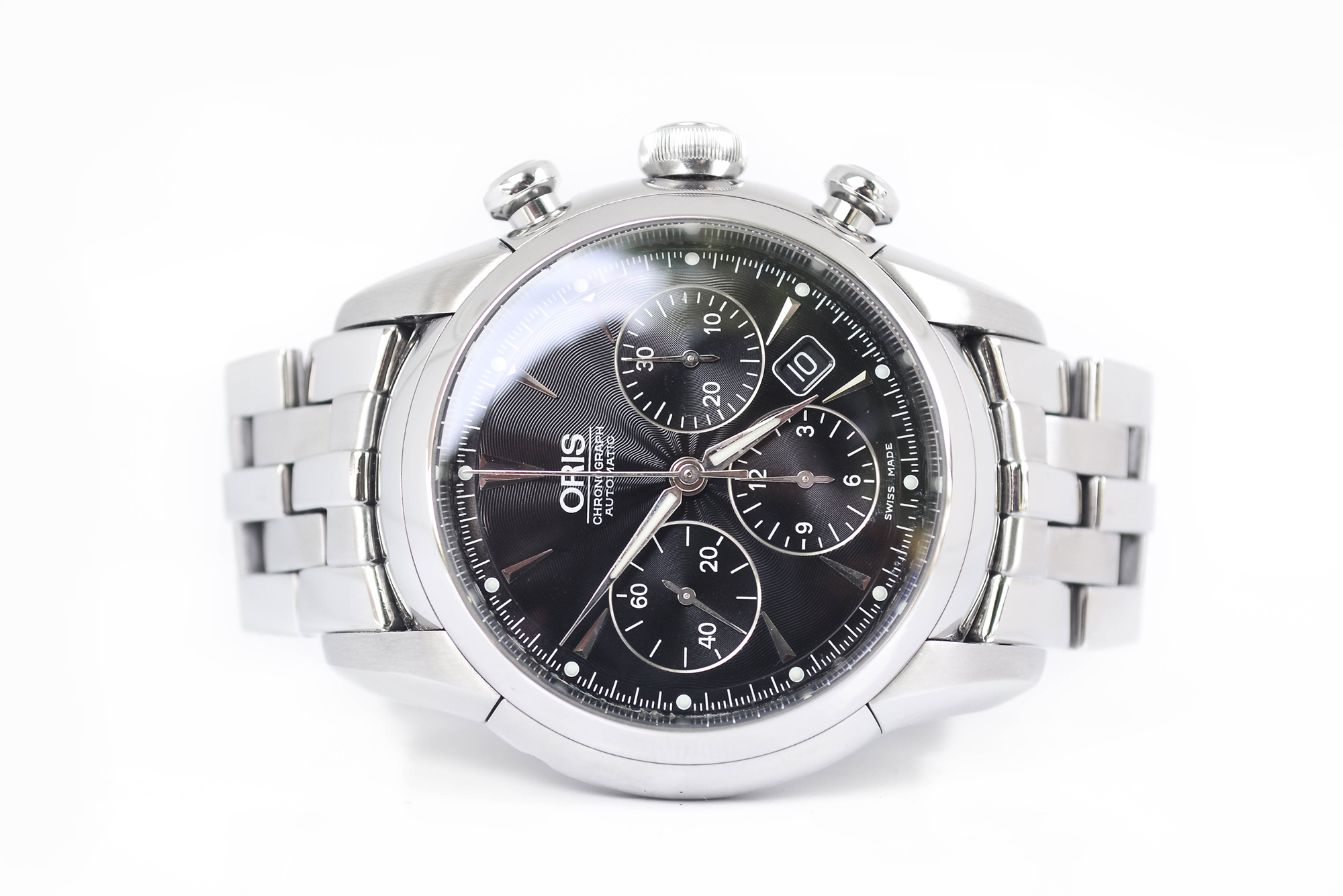 Oris Artelier Date Automatic Chronograph King Size หน้าดำ