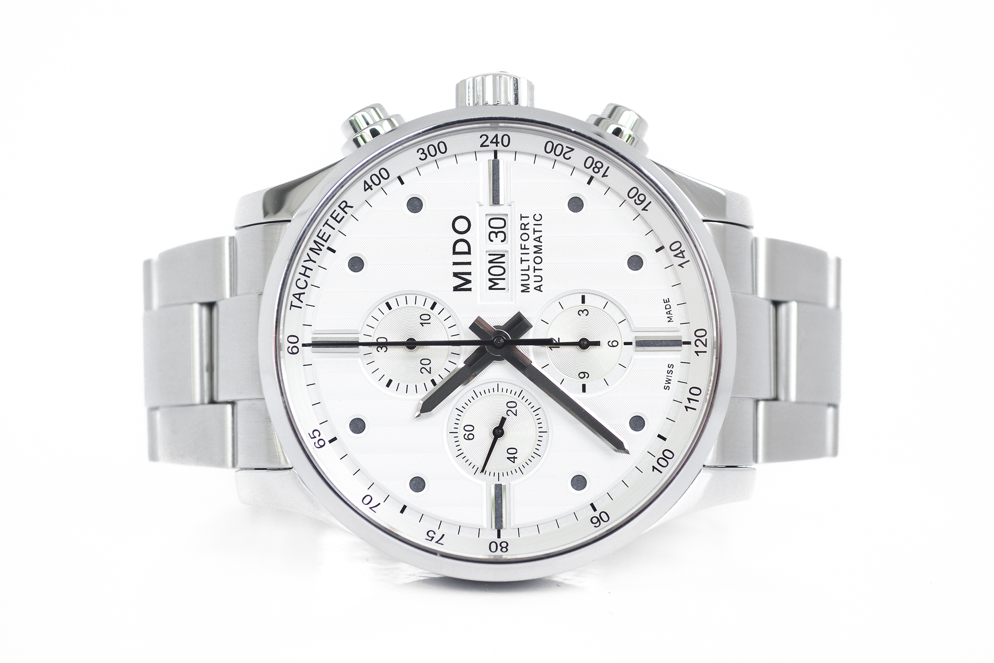 Mido Multifort Automatic Chronograph หน้าขาว
