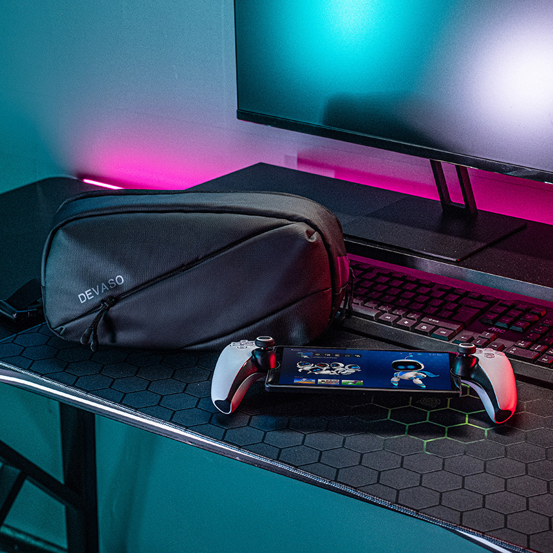 DEVASO กระเป๋าหนัง PU สะพายไหล่ กันน้ำ Switch2 ROG ALLY & X Steam Deck & OLED PS Portal