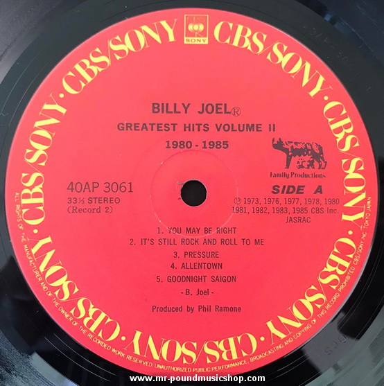 Billy Joel - Greatest Hits Volume I & Volume II