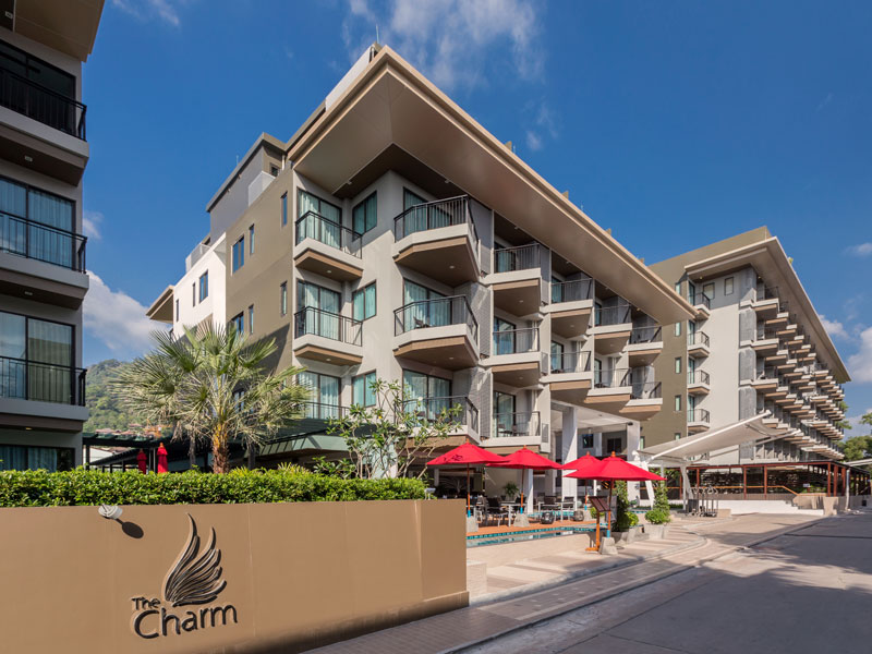 ขายห้องโครงการ The Charm Resort Phuket ภูเก็ต หาดป่าตอง ห้องสตูดิโอ ขนาด 43.35 ตรม.